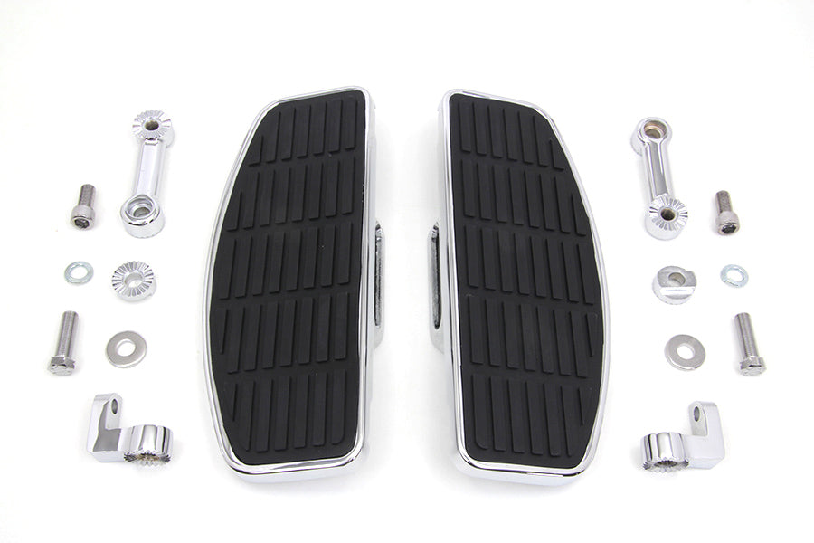 HARLEY Fahrertrittbrett-Set, verstellbar, passend für 0- Custom, passend für Anwendungen, bei denen eine männliche Gabelkopfhalterung benötigt wird