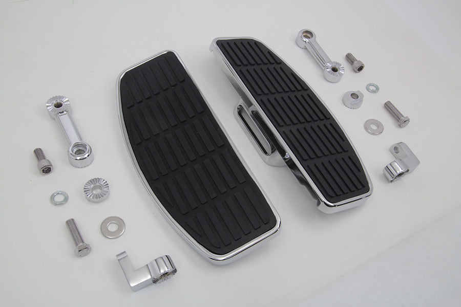 HARLEY Fahrertrittbrett-Set, verstellbar, passend für 0- Custom, passend für Anwendungen, bei denen eine männliche Gabelkopfhalterung benötigt wird