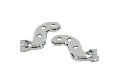 HARLEY Chrom Sozius-Fußrastenhalter Set Passend für 1936-1940 EL, 1941-1964 FL, 1936-1948 UL,