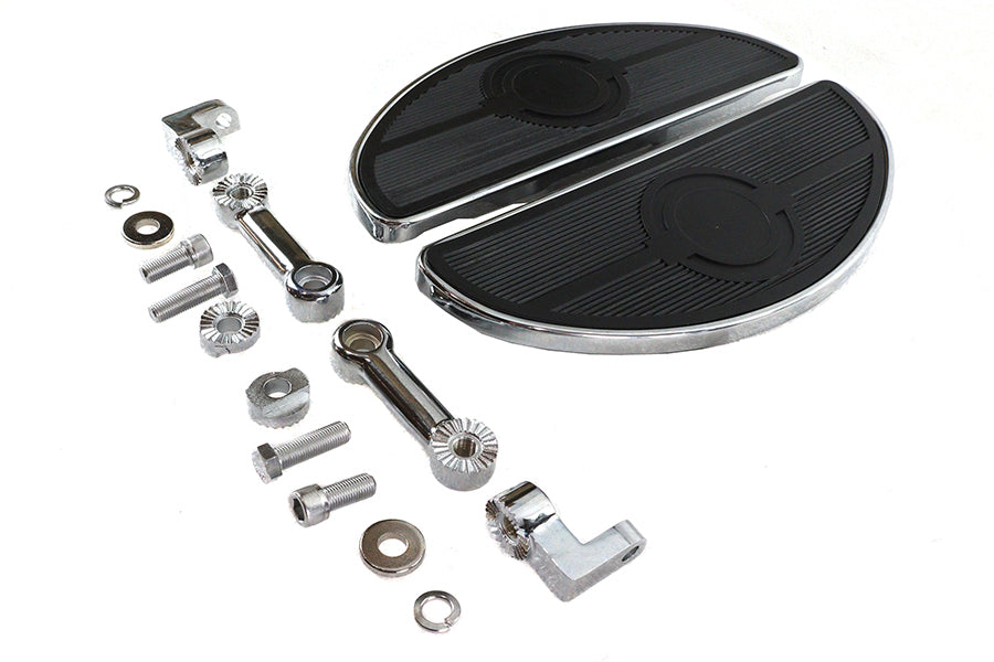 HARLEY Fahrer Verstellbares Trittbrett-Kit Passend für 0- Zoll Custom, zur Anbringung, wo eine männliche Clevis-Halterung vorhanden ist