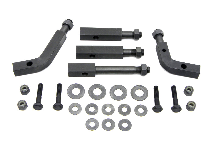 HARLEY Trittbretthalterungssatz parkerisiert Passend für 1936-1948 EL, 1941-1964 FL, 1936-1940 UL,