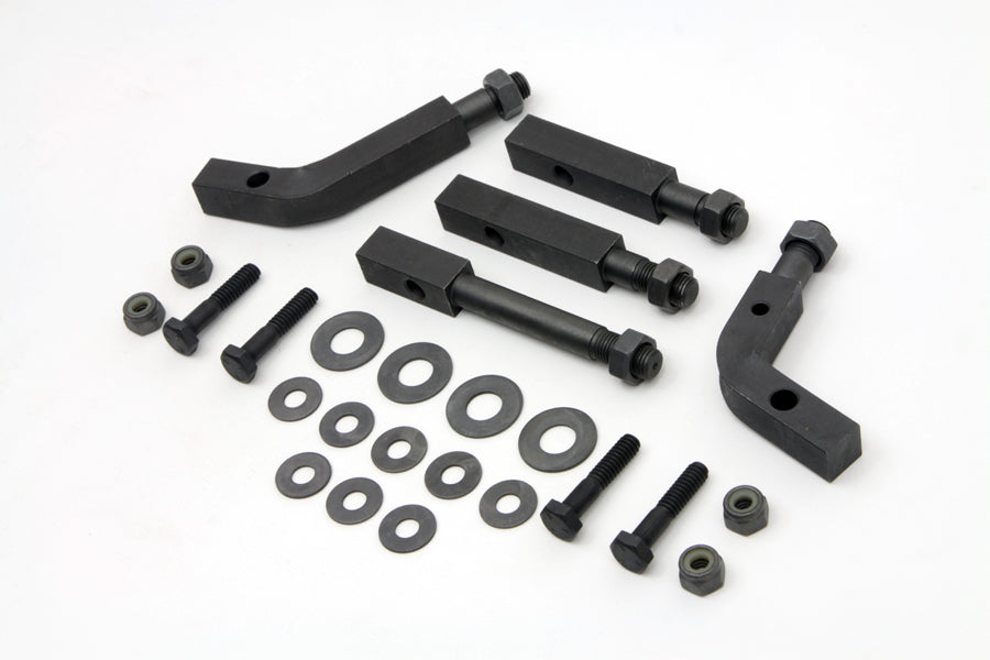 HARLEY Trittbretthalterungssatz parkerisiert Passend für 1936-1948 EL, 1941-1964 FL, 1936-1940 UL,