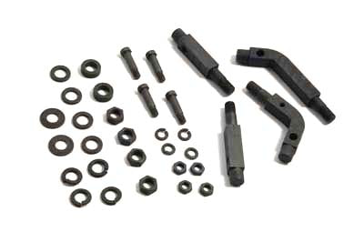 HARLEY Replica Footboard Mount Kit Parkerized fits 1936-1948 EL,   1941-1954 FL,