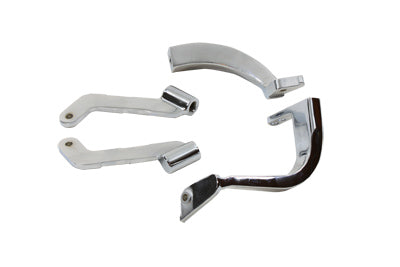 HARLEY Trittbrett-Halterungs-Set Chrom Passend für 1983-2008 FLT,