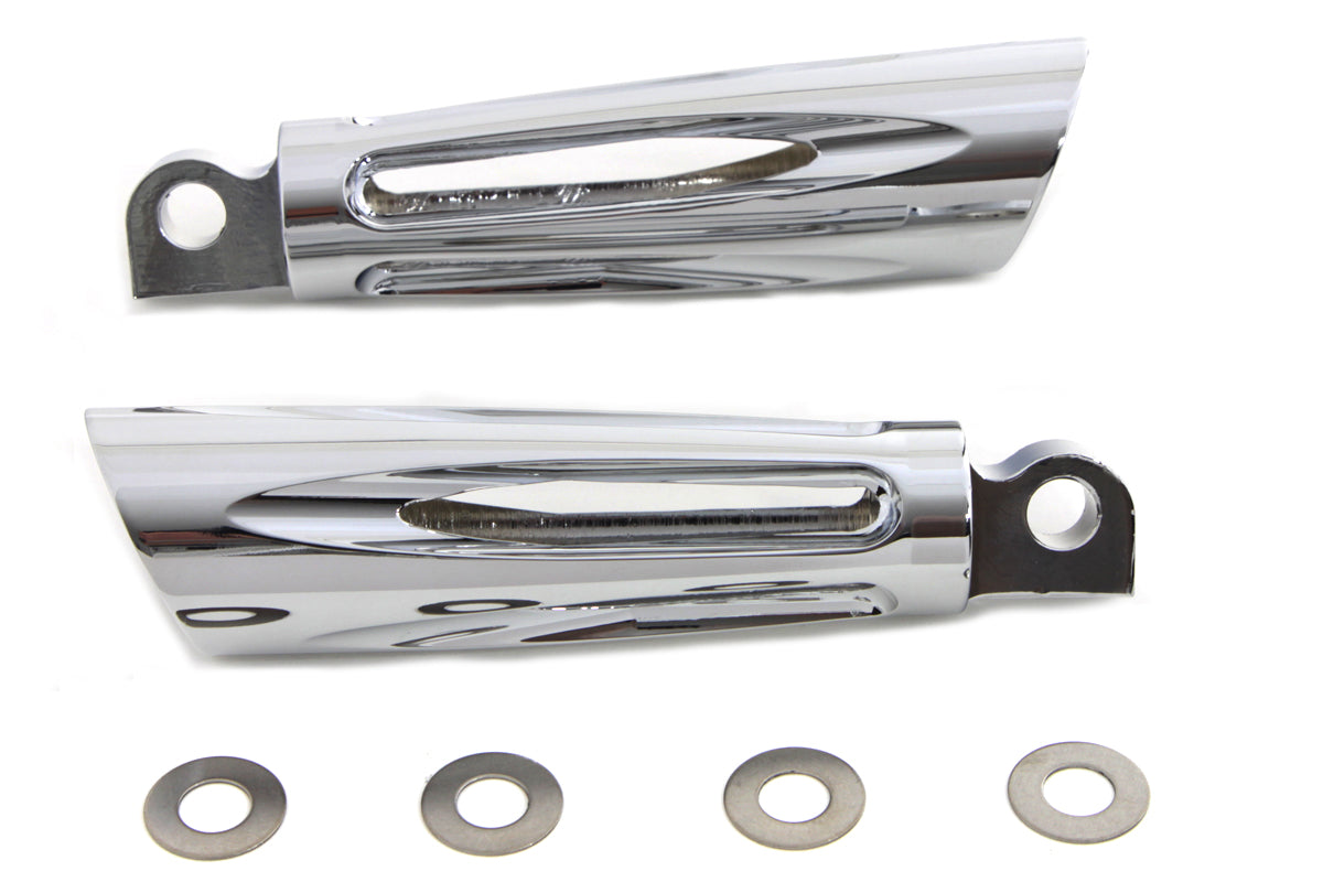 HARLEY Slasher Style Footpeg Set fits 0-  All, models with female mounting block