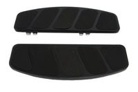 HARLEY Schwarzes rechteckiges Trittbrett-Set, passend für FLT ab Bj. 1980, FLST ab Bj. 1986,