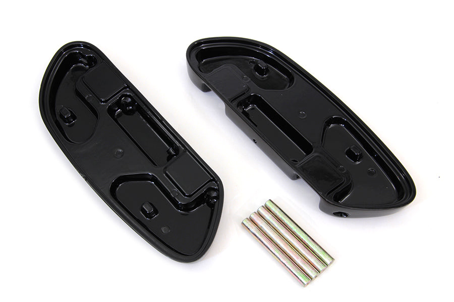 HARLEY Soziustrittbrett-Set Schwarz Passend für 1993-UP FLT,