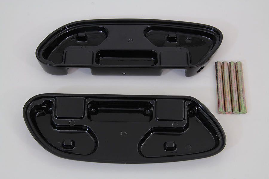 HARLEY Soziustrittbrett-Set Schwarz Passend für 1993-UP FLT,