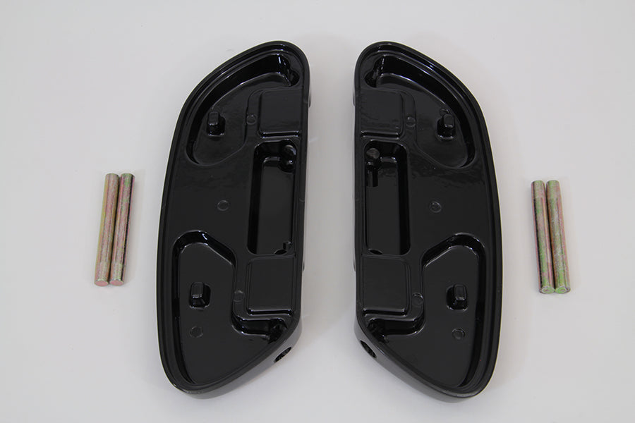 HARLEY Soziustrittbrett-Set Schwarz Passend für 1993-UP FLT,