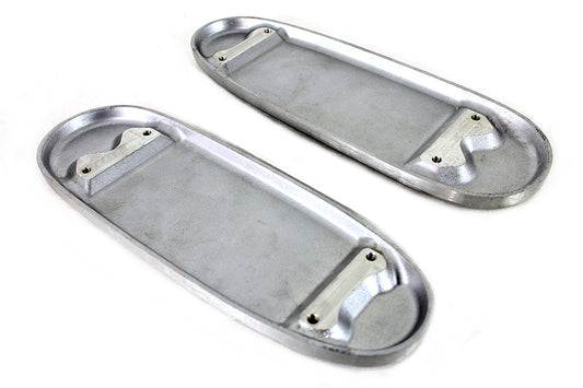 HARLEY Ribbed Polished Footboard Set fits 1927-1952 Chief,