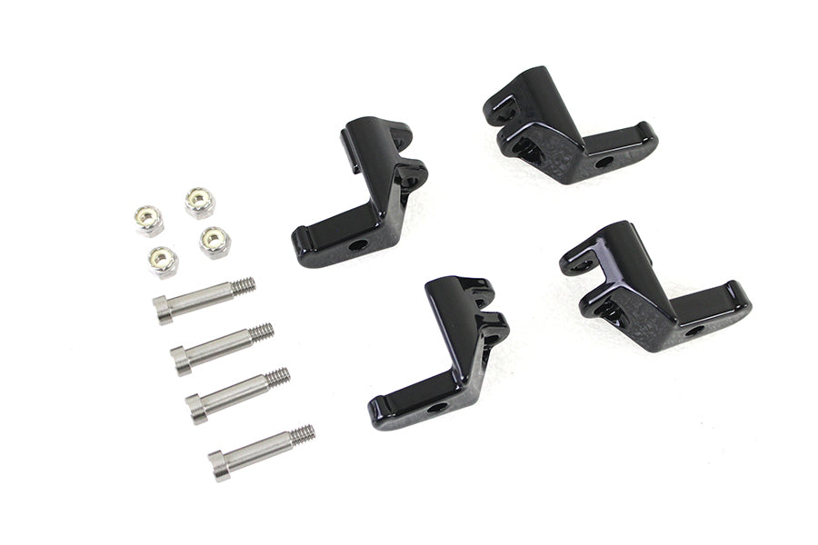 HARLEY Driver Footboard Relocator Kit Schwarz Passend für 2017-UP FLHR, 2017-UP FLHRC, 2017-UP FLHTK, 2