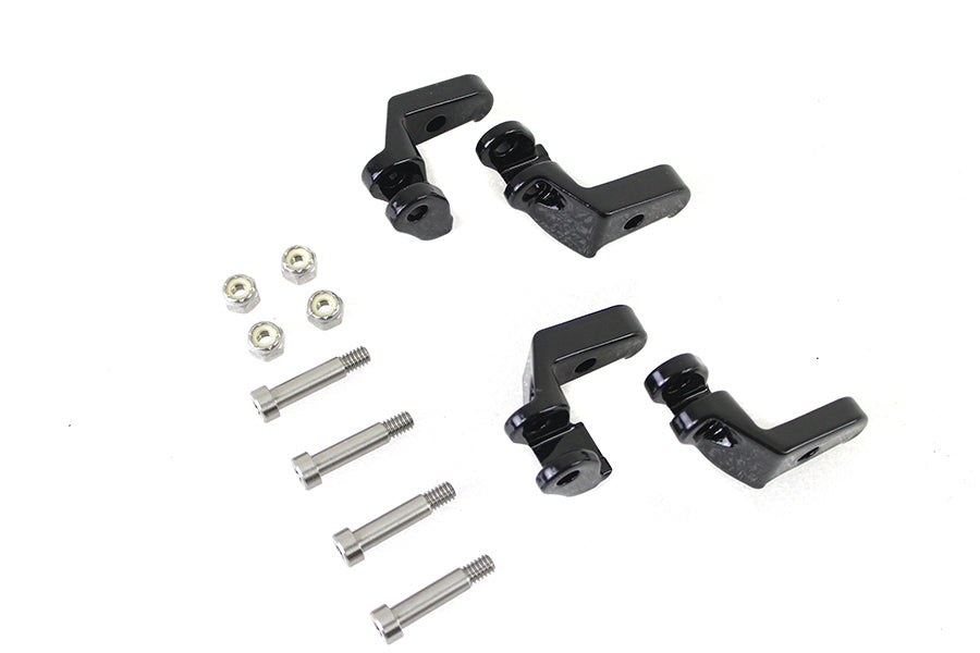 HARLEY Driver Footboard Relocator Kit Schwarz Passend für 2017-UP FLHR, 2017-UP FLHRC, 2017-UP FLHTK, 2