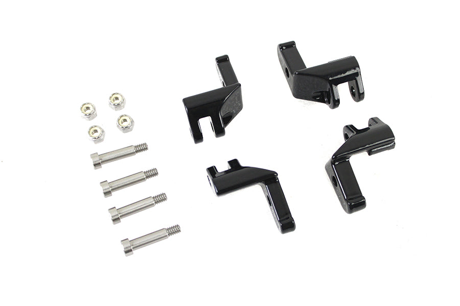HARLEY Driver Footboard Relocator Kit Schwarz Passend für 2017-UP FLHR, 2017-UP FLHRC, 2017-UP FLHTK, 2