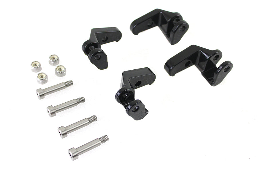 HARLEY Driver Footboard Relocator Kit Schwarz Passend für 2017-UP FLHR, 2017-UP FLHRC, 2017-UP FLHTK, 2