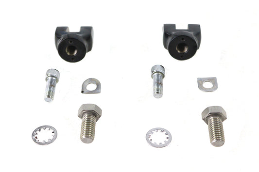 HARLEY Mini Footpeg Clevis Set Black Fits 0-  Custom, application for male end pegs