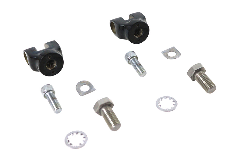 HARLEY Mini-Fußrasten-Clevis-Set Schwarz Passend für 0- Custom, Anwendung für männliche Endrasten