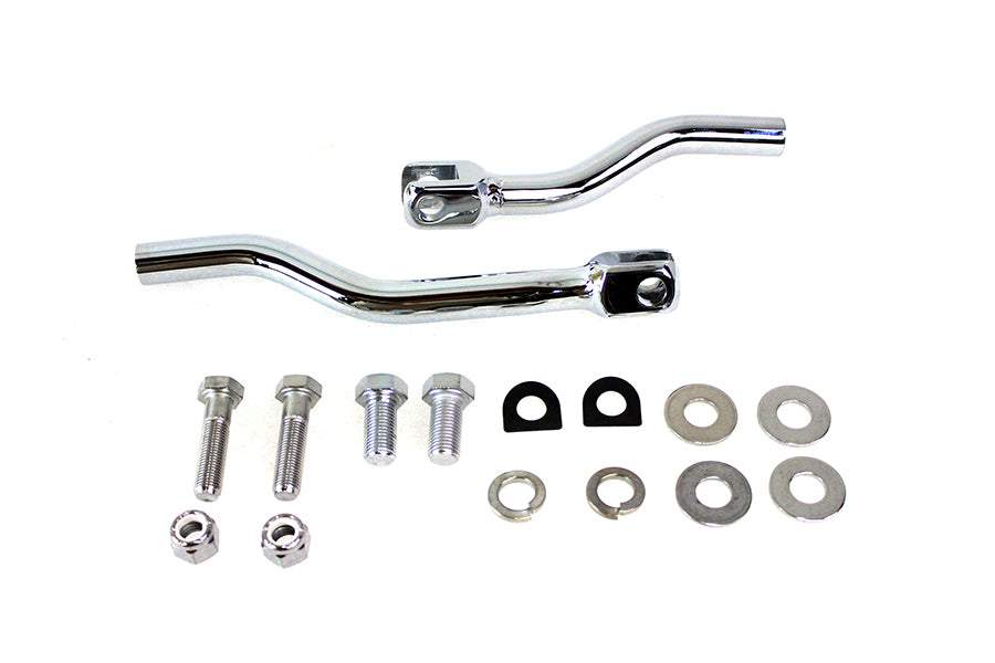 HARLEY Chrome Footpeg Support Bar Set fits 1983-1984 XL,  1977-1984 FX,