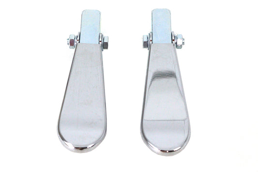 HARLEY Chrome Spoon Footpeg Set Fits 0-  Custom, application