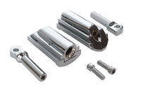 HARLEY Diamond Style verstellbares Fußrasten-Set Chrom passend für alle Modelle mit weiblichem Montageblock