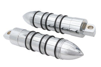 HARLEY Rocket Style Fußrasten-Set Chrom Passend für 0- Alle, Modelle mit weiblichem Montageblock