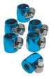 Custom Chrome HARLEY BLU HOSE CLAMPS 5/16-3/8 ID TO