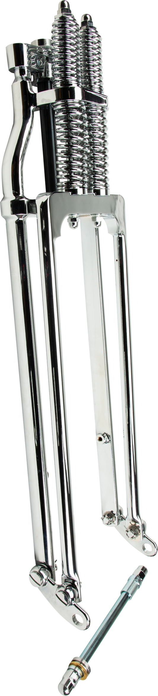 HARLEY HARDDRIVE SPRINGER FORK TAPERED LEG +2 CHROME  061-400
