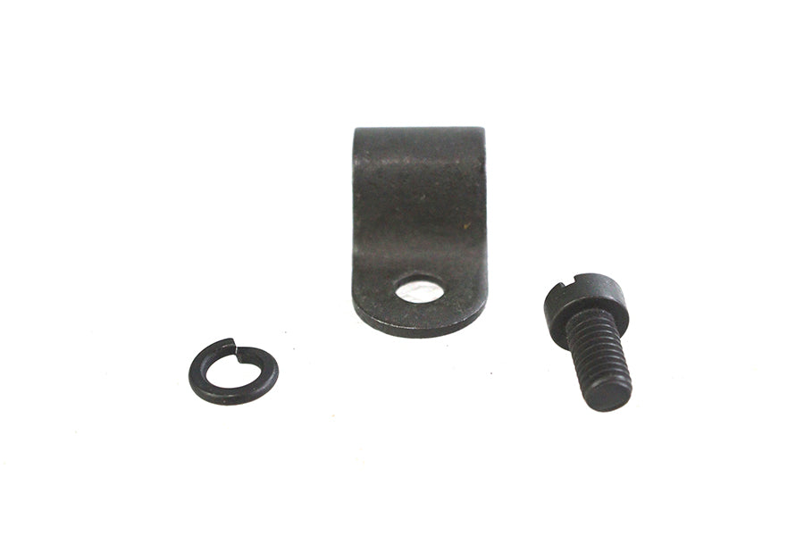 HARLEY Parkerisierter Bremszug-Gabelclip passend für 1936-1940 EL, 1941-1948 FL, 1941-1957 W, 1941-