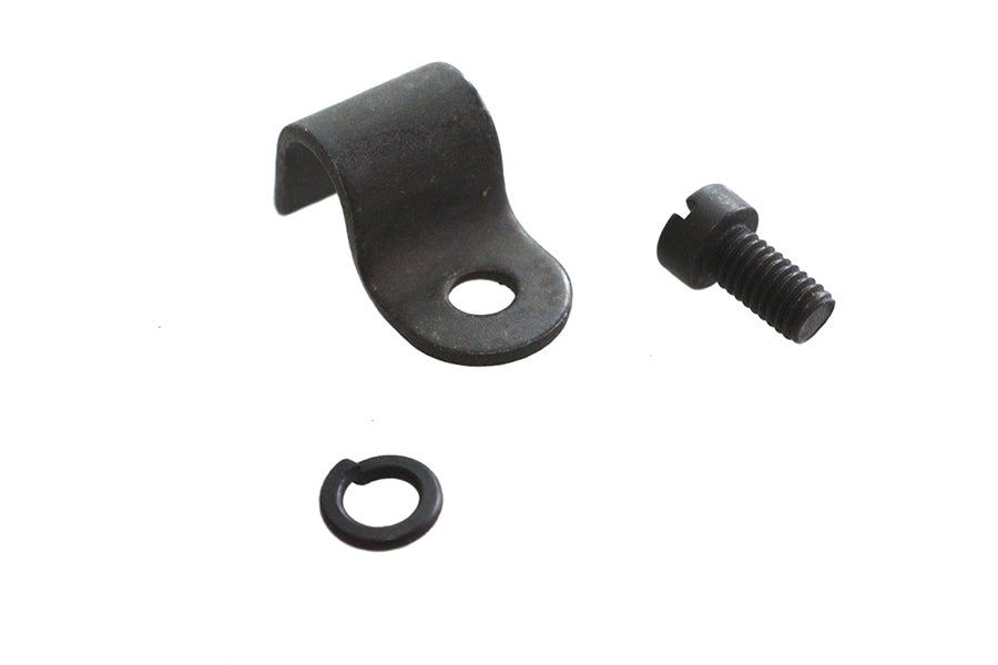 HARLEY Parkerisierter Bremszug-Gabelclip passend für 1936-1940 EL, 1941-1948 FL, 1941-1957 W, 1941-