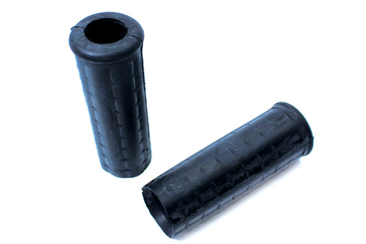 HARLEY Replica Black Waffle Grips with Plug Hole fits 1949-1972 FL,   1949-1952 WL,