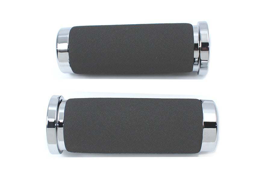 HARLEY Schaumstoff-Lenkergriff-Set mit glatten Endkappen, passend für 1974-1984 FL, 1974-1984 FX, 1974-2022 XL,