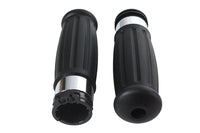 HARLEY Black Grip Set 1909 Style Passend für 1996-2015 FXST, 1996-2015 FLST, 1996-2017 FXD, 1996-UP X