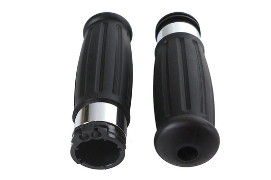 HARLEY Black Grip Set 1909 Style Passend für 1996-2015 FXST, 1996-2015 FLST, 1996-2017 FXD, 1996-UP X