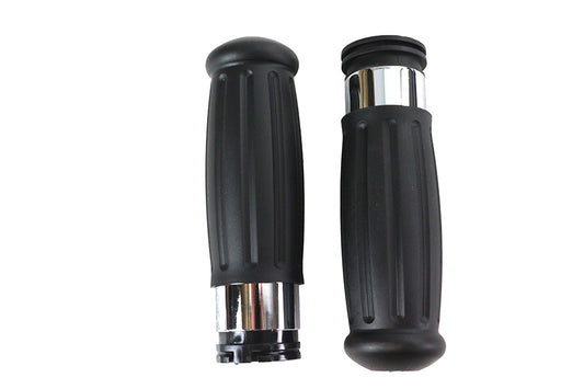 HARLEY Black Grip Set 1909 Style Passend für 1996-2015 FXST, 1996-2015 FLST, 1996-2017 FXD, 1996-UP X