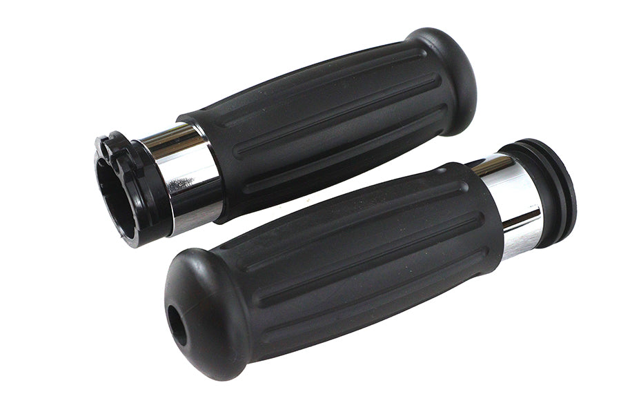 HARLEY Black Grip Set 1909 Style Passend für 1996-2015 FXST, 1996-2015 FLST, 1996-2017 FXD, 1996-UP X