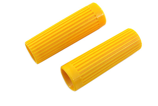 HARLEY Replica Rib Style Grip Set Yellow fits 1974-UP FX,   1974-UP XL,   1974-UP FL,