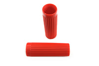 HARLEY Red Grip Set Original Rib Style fits 1962-1972 FL,   1962-1972 XL,
