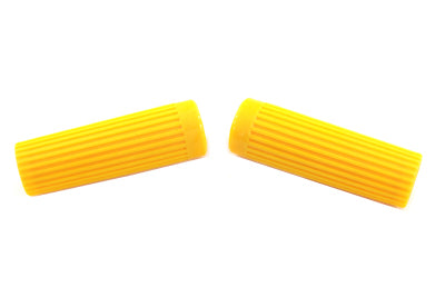 HARLEY Yellow Grip Set Original Rib Style fits 1962-1965 FL,  1963-1965 XL,