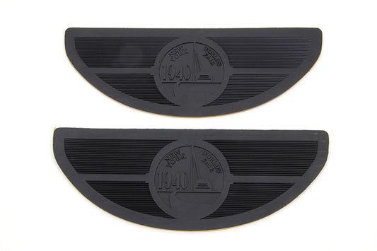 HARLEY World's Fair Rubber Footboard Set fits 1941-1965 FL,