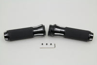 HARLEY Schwarzes Griffset mit schwarzen Endkappen Passend für 1982-1984 FX, 1982-1984 FL, 1982-UP XL, 1984-20