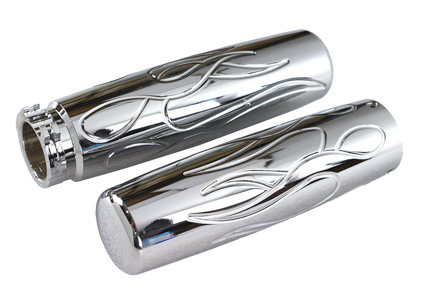 HARLEY Billet Flame Style Griffset passend für 1982-1984 FL, 1982-1984 FX, 1982-UP XL, 1984-2015 FXST