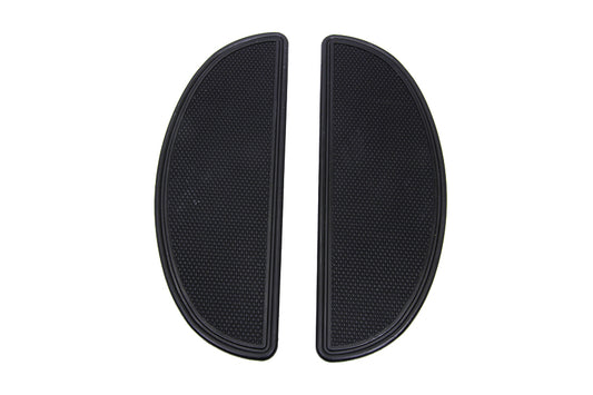 HARLEY Driver Upper Footboard Plate Set Black Fits 0-  Custom, Application