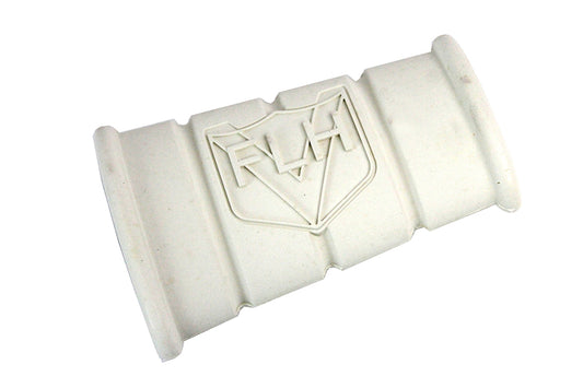 HARLEY Weißes Gummi Kickstarterpedal mit FLH-Logo, passend für 1929-1952 WL, 1936-1940 EL, 1937-1948