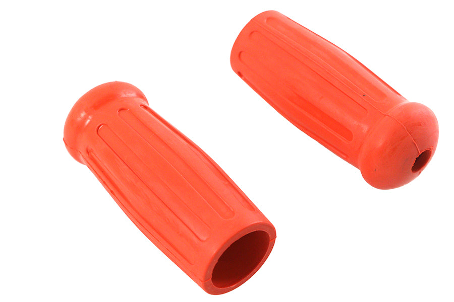 HARLEY Replica Short Stock Handlebar Grip Set Orange fits 1935-1936 VL,  1936-1940 EL,  1937-1948 UL,  1941-1948 FL,