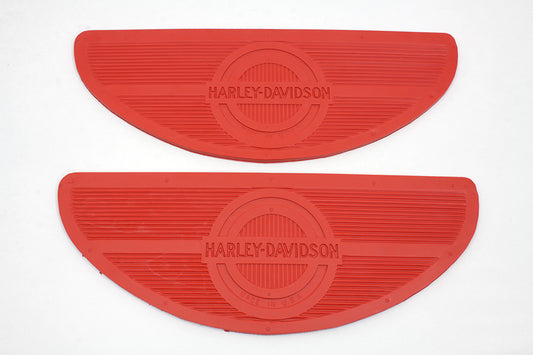 HARLEY Red Oval Footbaord Set fits 1940-1965 FLH,   1940-1965 FL,