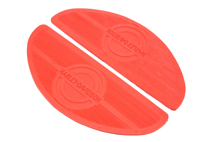 HARLEY Red Oval Footbaord Set fits 1940-1965 FLH,   1940-1965 FL,
