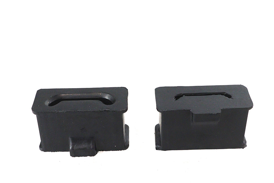 HARLEY Schalldämpferhalterung Set Schwarz Gummi Passend für 1985-UP FLT,