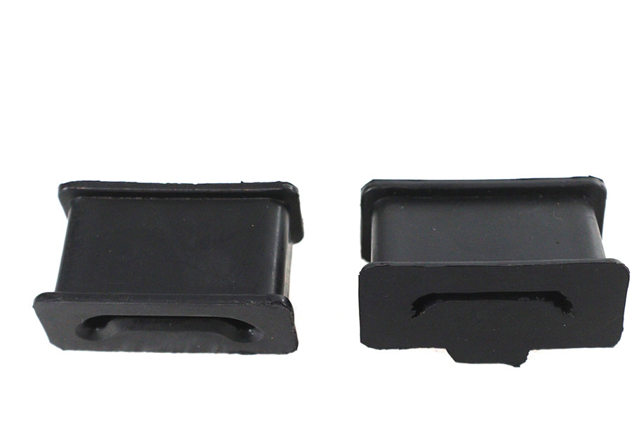 HARLEY Schalldämpferhalterung Set Schwarz Gummi Passend für 1985-UP FLT,