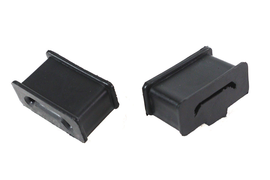 HARLEY Schalldämpferhalterung Set Schwarz Gummi Passend für 1985-UP FLT,