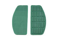 HARLEY Trittbrett-Matten-Set Türkis, passend für 1966-1984 FL, 1980-1990 FLT, 1980-1990 FLT, 1986-1990 FLST,