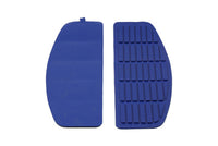 HARLEY Trittbrett-Gummimatten-Set Blau Passend für 1966-1984 FL,   1980-1990 FLT,   1980-1990 FLT,   1986-1990 FLST,